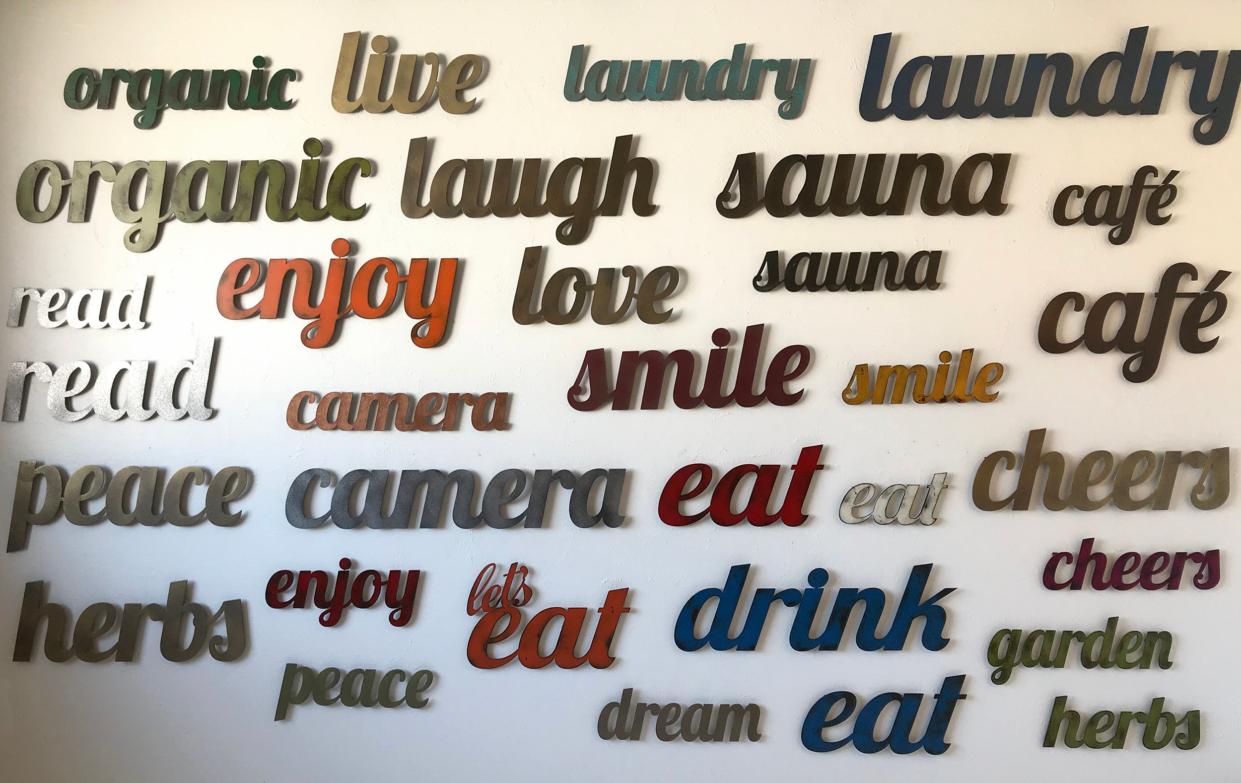 So Loved sign - Metal Wall Art Home Decor - Handmade in the USA - Choose 12", 17" or 23" Wide - Choose your Patina Color - Free Ship