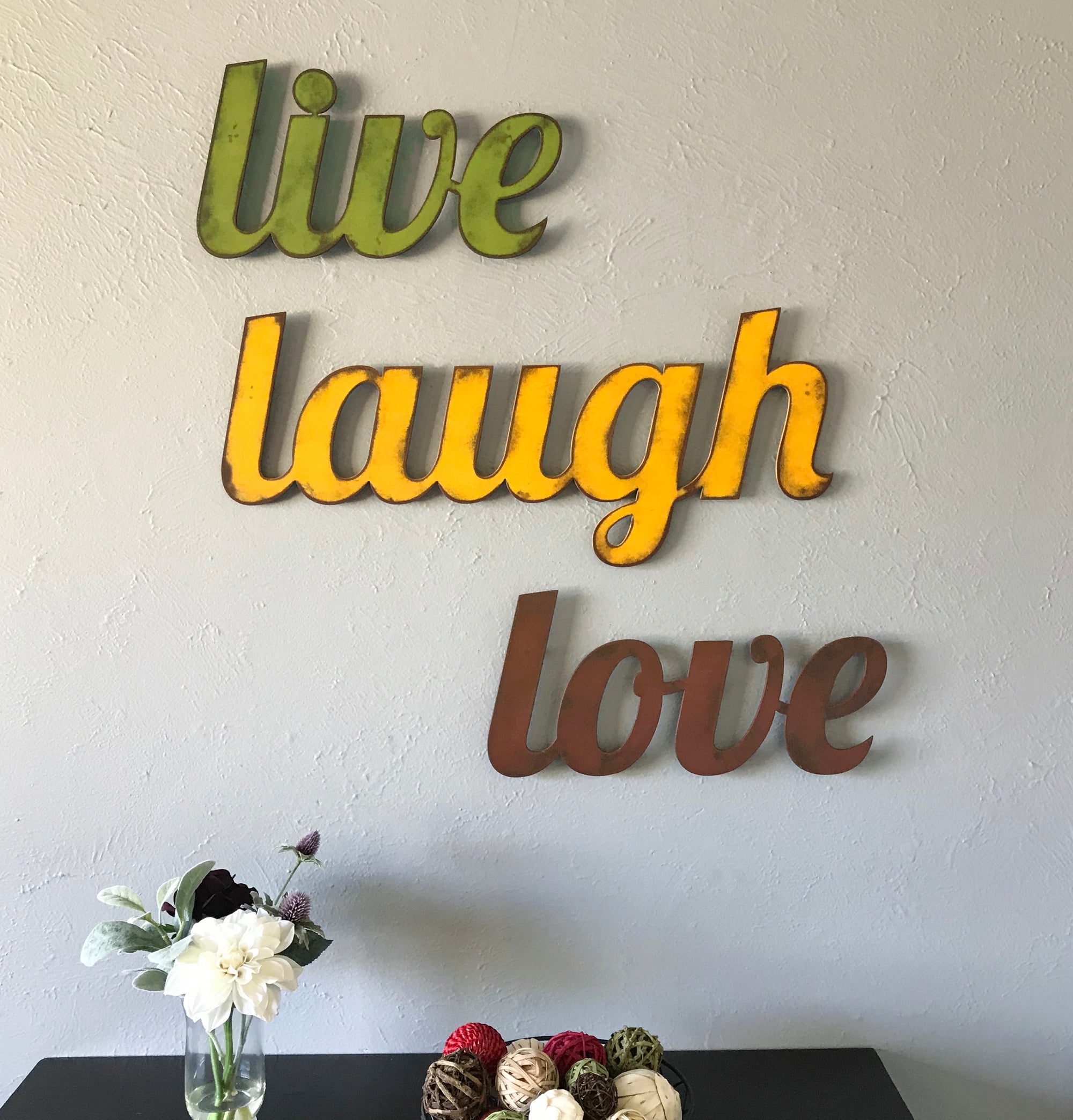 So Loved sign - Metal Wall Art Home Decor - Handmade in the USA - Choose 12", 17" or 23" Wide - Choose your Patina Color - Free Ship
