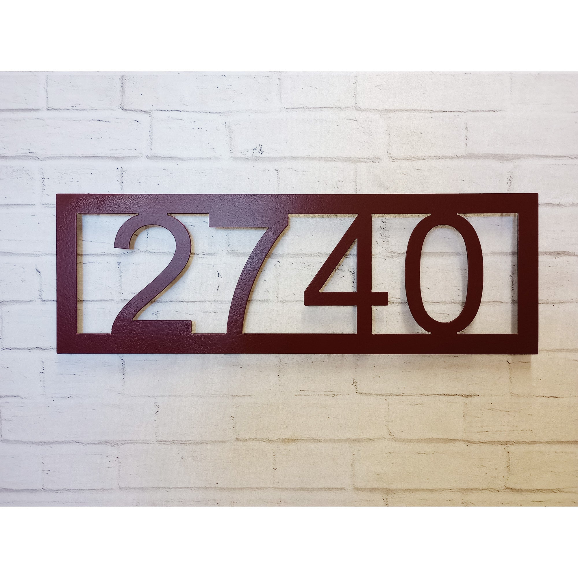 Address sign - Metal Wall Art Home Decor - Handmade in the USA - Choose your Number of Digits, Size, and Patina Color - Free Ship