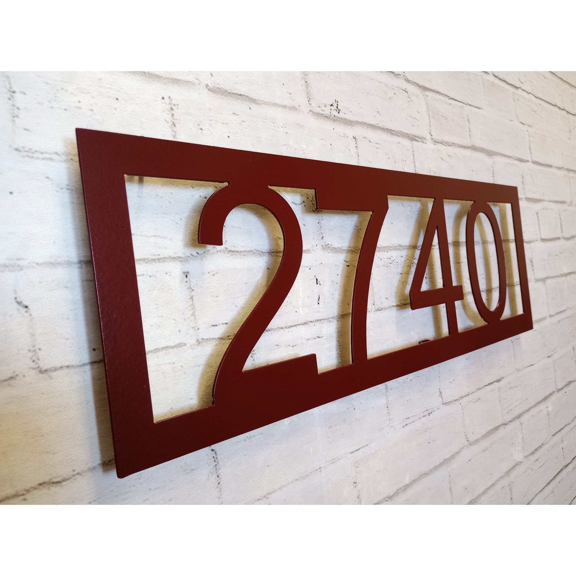 Address sign - Metal Wall Art Home Decor - Handmade in the USA - Choose your Number of Digits, Size, and Patina Color - Free Ship