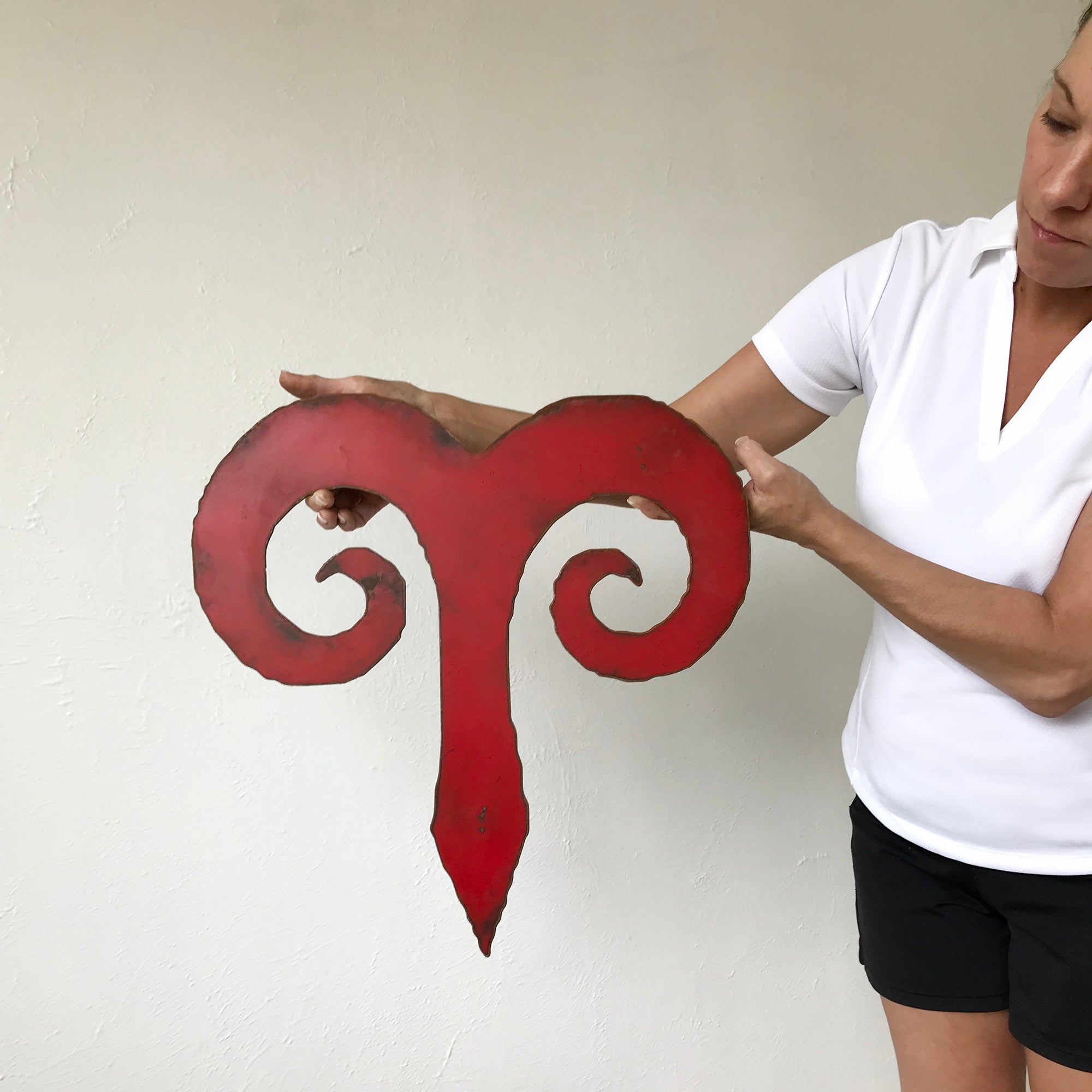Pisces Zodiac Symbol - Metal Wall Art Home Decor - Made in the USA - Choose 11", 17" or 23" Wide - Choose your Patina Color - Free Ship