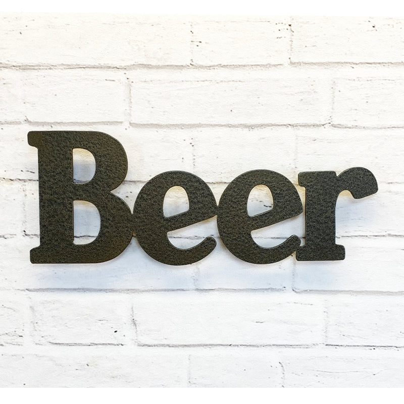 Beer sign - Metal Wall Art Home Decor - Handmade in the USA - Choose 17