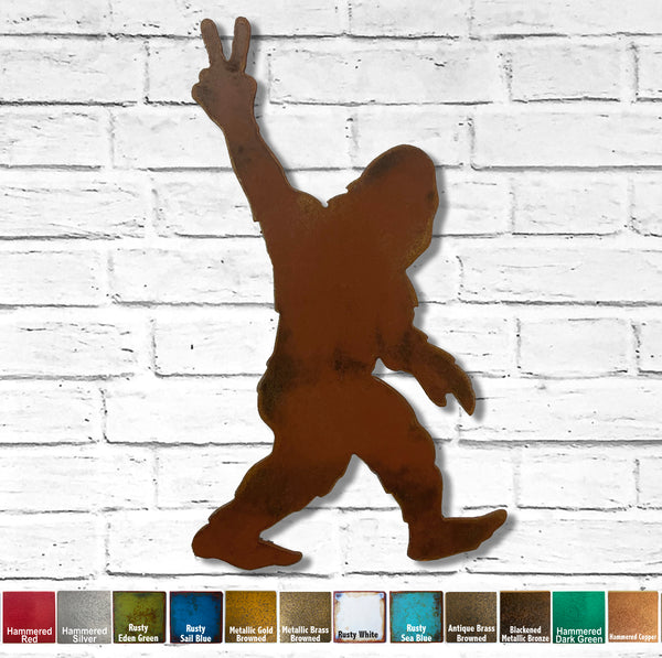 http://functionalsculpturellc.com/cdn/shop/products/Bigfoot_withPeaceSign_AddedBrickWall_Sqr_grande.jpg?v=1646785089