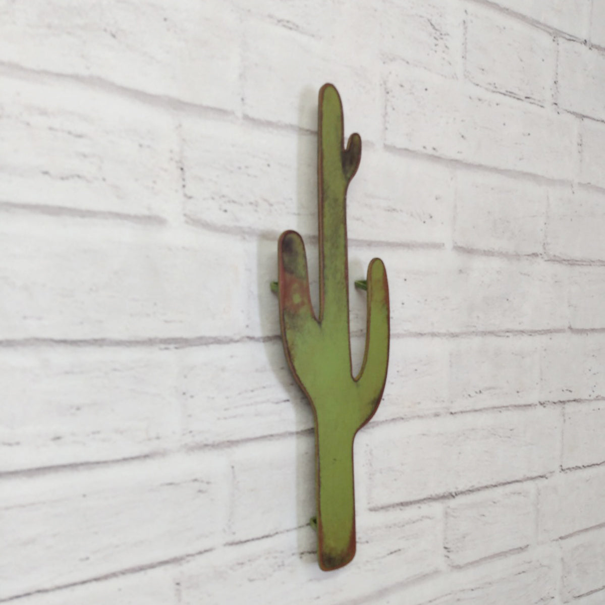Cactus - Metal Wall Art Home Decor - Made in the USA - Choose 12", 18" or 24" Tall - Choose your Patina Color - Free Ship