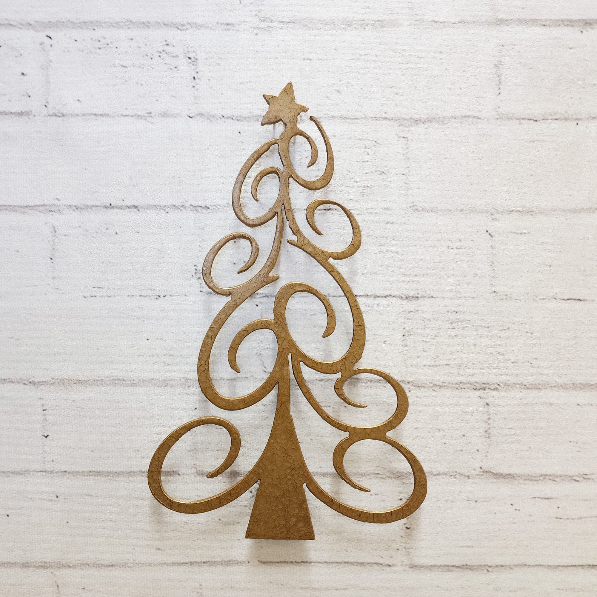 Snowflake Winter Decoration - Metal Wall Art Home Decor - Made in the USA - Choose 11", 17", or 23" Tall - Choose your Patina Color
