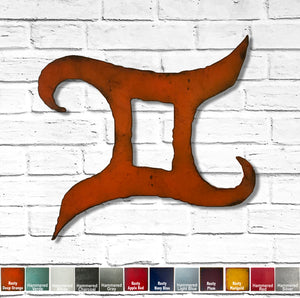 Sagittarius Symbol - Metal Wall Art Home Decor - Made in the USA - Choose 11", 17" or 23" Tall - Choose your Patina Color - Free Ship