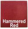 Hammered Red piece - 3" x 3" Metal Art Color Swatch - Handmade in the USA - FREE SHIPPING
