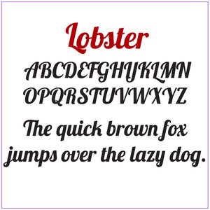 Custom Name or Word - LOBSTER Font - LARGE Size - Metal Wall Art Home Decor - Choose your Patina Color - Free Ship