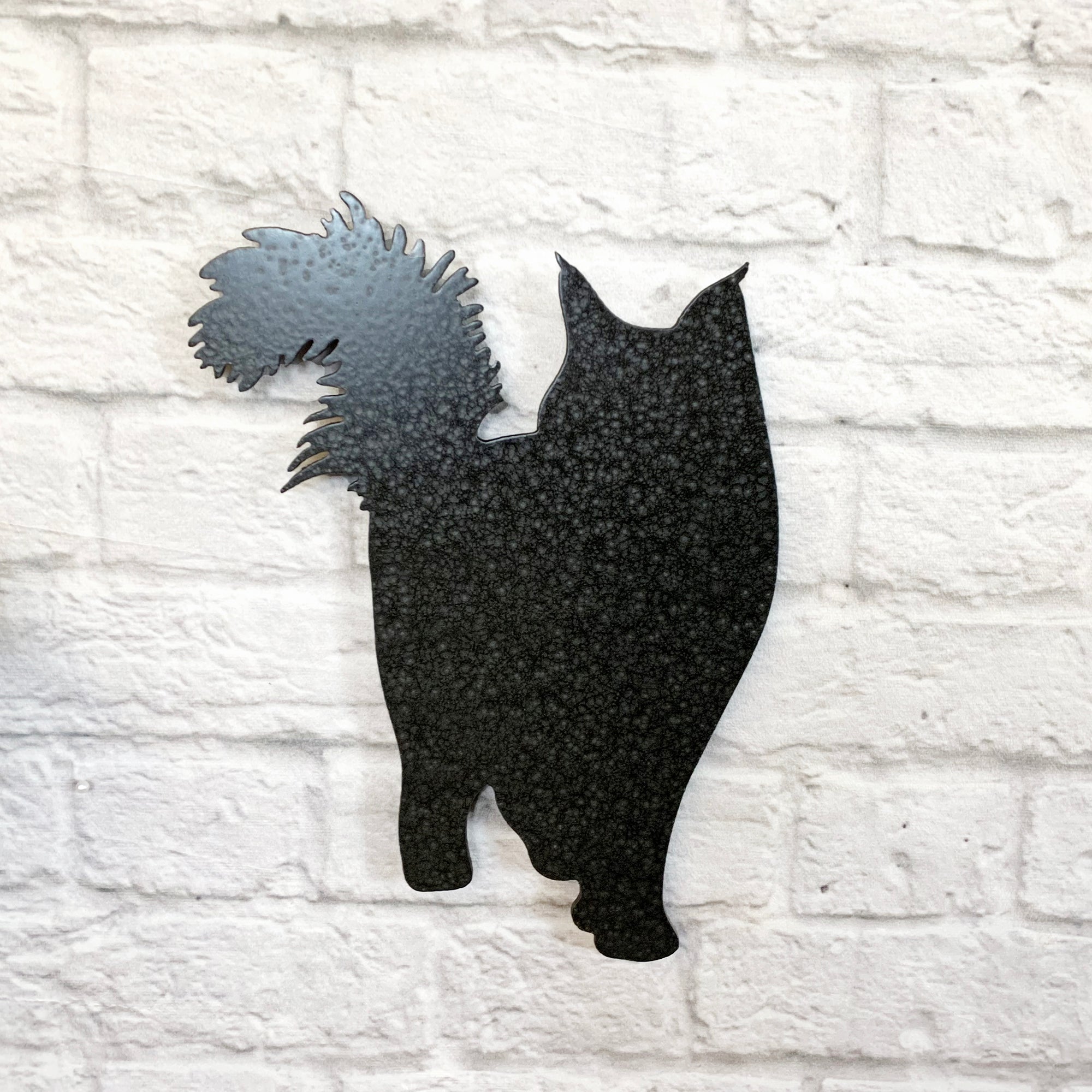 Main Coon - Metal Wall Art Home Decor - Handmade in the USA - Choose 12", 17" or 23" tall Choose your Patina Color - Free Ship