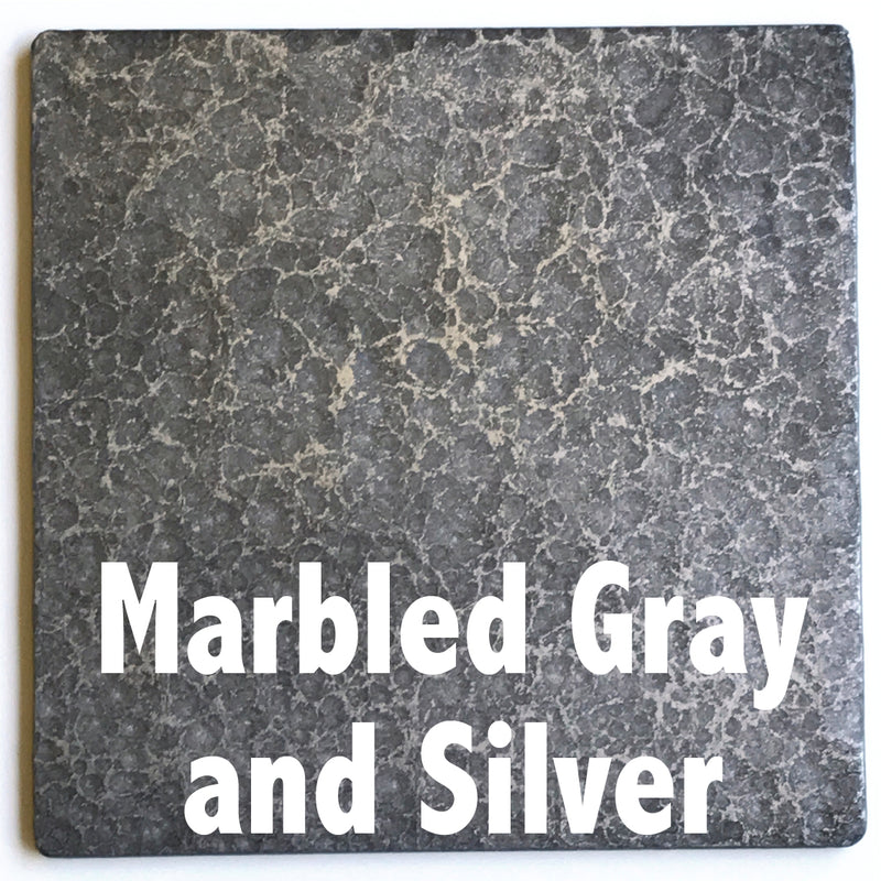 Marbled Gray and Silver sample piece - 3