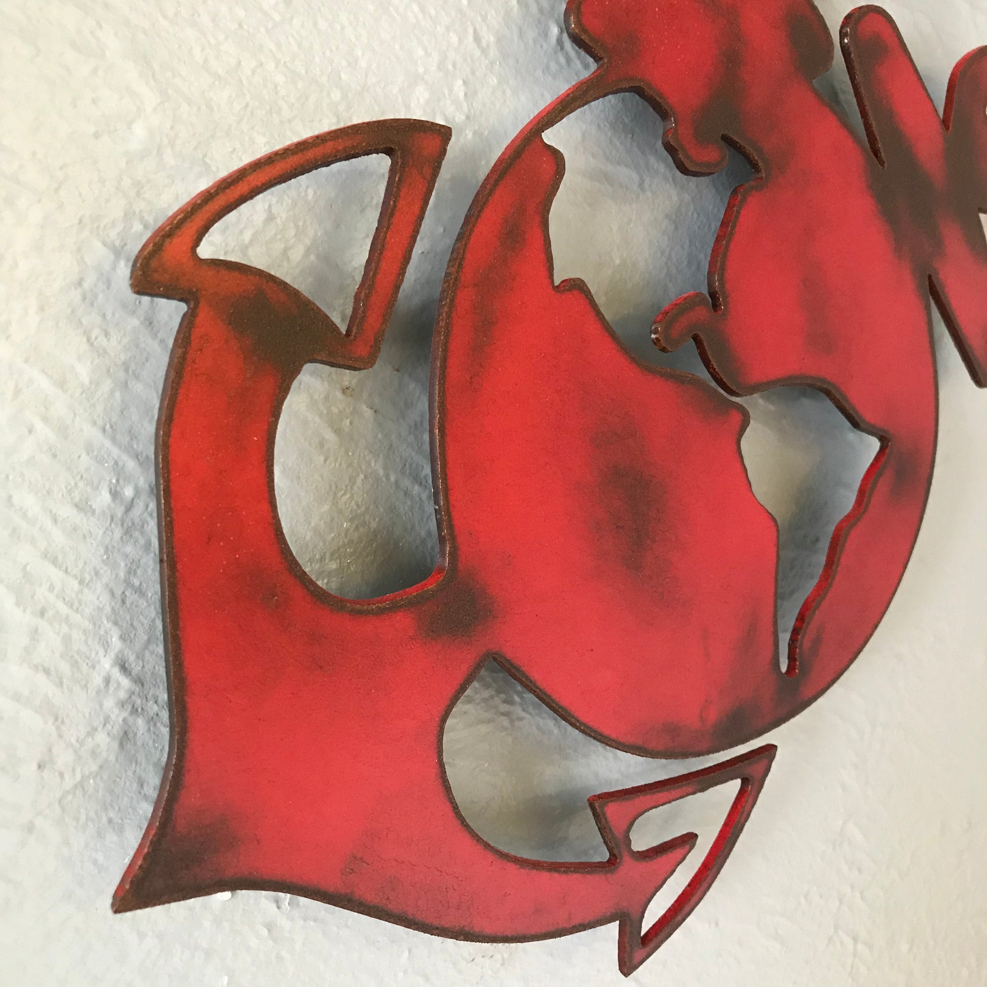 Marines Symbol - Metal Wall Art Home Decor - Handmade in the USA - Choose 12", 17" or 23" Wide, Choose your Patina Color - Free Ship
