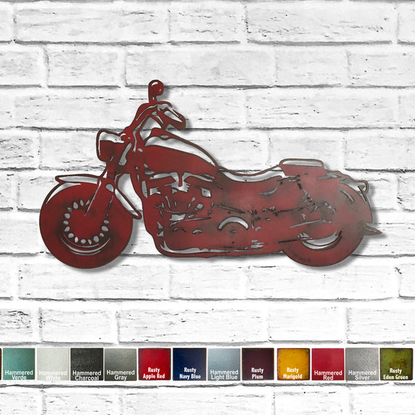 Motorcycle - Metal Wall Art Home Decor - Handmade in the USA - Choose 25