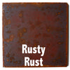 Rusty Rust Sample piece - 3" x 3" Metal Art Color Swatch - Handmade in the USA - FREE SHIPPING