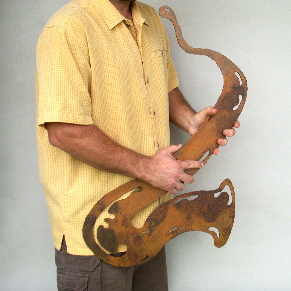 Saxophone - Metal Wall Art Home Decor - Handmade in the USA - Choose 12", 17" or 23" Tall, Choose your Patina Color - Free Ship