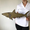 Shark - Metal Wall Art Home Decor - Handmade in the USA - Choose 11", 17" or 23" Wide - Choose your Patina Color - Free Ship