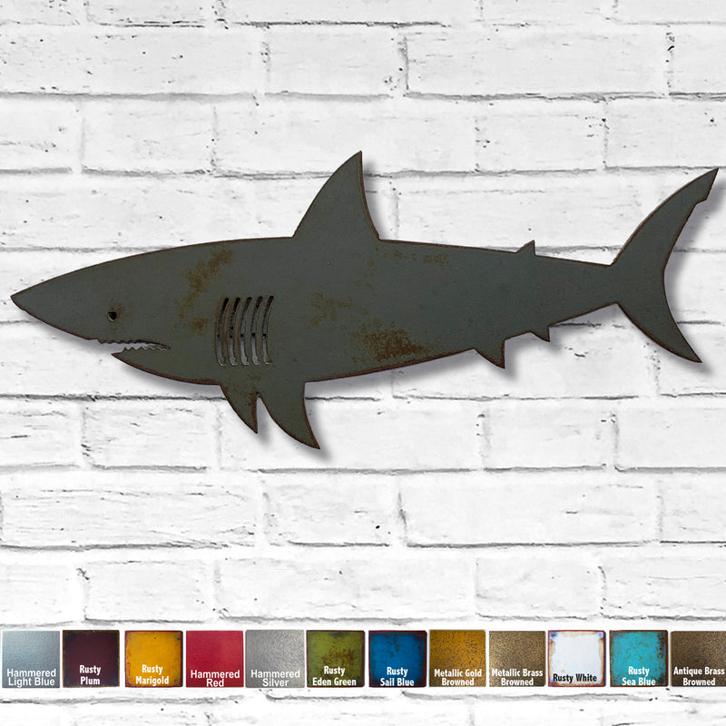 Shark - Metal Wall Art Home Decor - Handmade in the USA - Choose 11