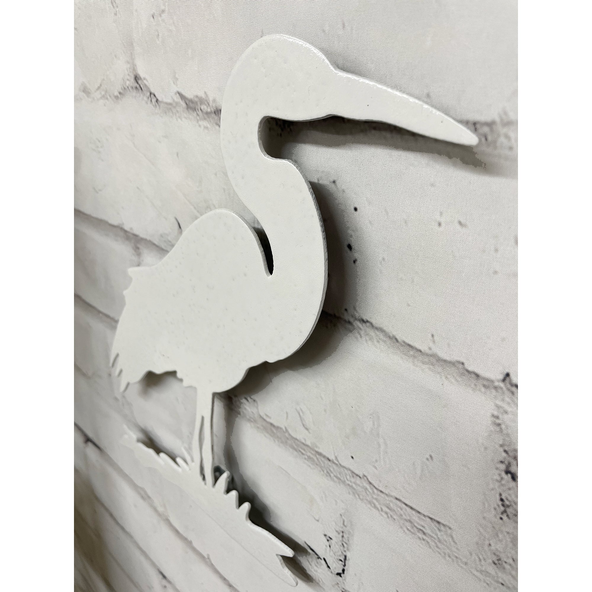 Egret - Metal Wall Art Home Decor - Made in the USA - Choose 11", 17" or 23" tall - Choose your Patina Color - Water Bird Animal Art - Free Ship