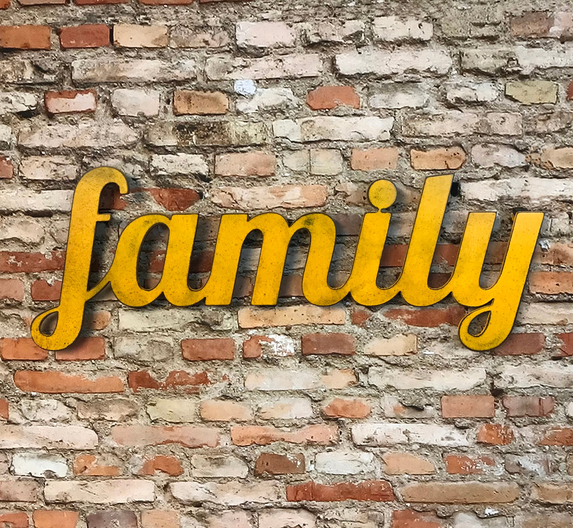 Custom Name or Word - LOBSTER Font - LARGE Size - Metal Wall Art Home Decor - Choose your Patina Color - Free Ship
