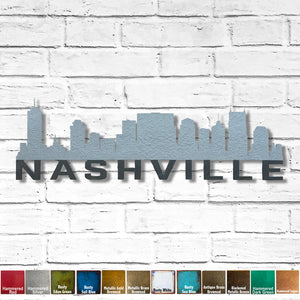Dallas Skyline - Metal Wall Art Home Decor - Made in the USA - Choose 23", 30" or 40" Wide - Choose your Patina Color - Hanging Cityscape - Free Ship