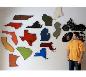 Three Kokopelli - Metal Wall Art Home Decor - Handmade in the USA - Choose 12", 17" or 23" Wide - Choose your Patina Color - Free Ship