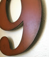 Number 9 - Metal Wall Art Home Decor - Made in the USA - Choose 10", 12" or 16" Tall - Choose your Patina Color! Choose any letter - Free Ship