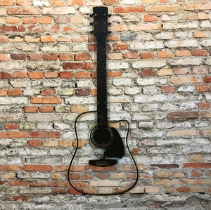 Acoustic Guitar - Metal Wall Art Home Decor - Handmade in the USA - Choose 24", 36" or 42" Wide Guitar, Choose your Patina Color- Free Ship