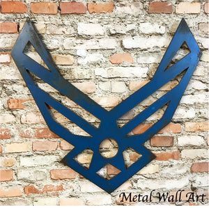 United States Air Force symbol metal wall art home decor handmade by Functional Sculpture llc