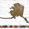 Alaska - Metal Wall Art Home Decor - Handmade in the USA - Choose 14", 19" or 25" Wide - Choose your Patina Color! Choose any state - FREE SHIP