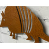 Armadillo - Metal Wall Art Home Decor - Made in the USA - Choose 17", 24", or 30" Wide - Choose your Patina Color - Hanging Armadillo - Free Ship