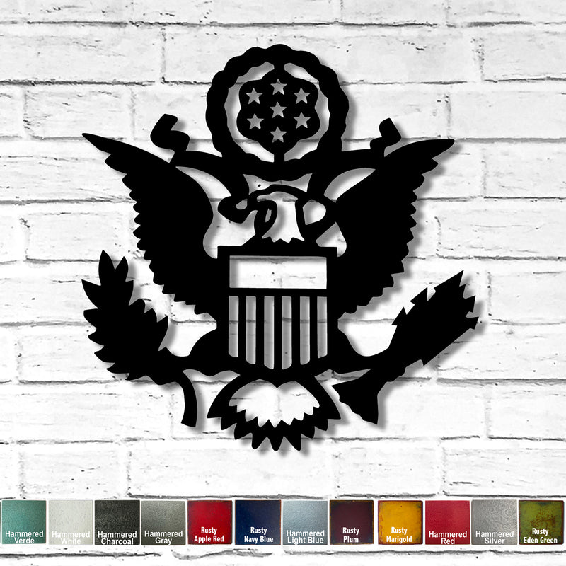 Military Symbol - Metal Wall Art Home Decor - Handmade in the USA - Choose 12