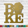 BAKE with Cupcake sign - Metal Wall Art Home Decor - Handmade in the USA - Choose 9", 12",  or 17" tall - Choose a Patina Color - Free Ship