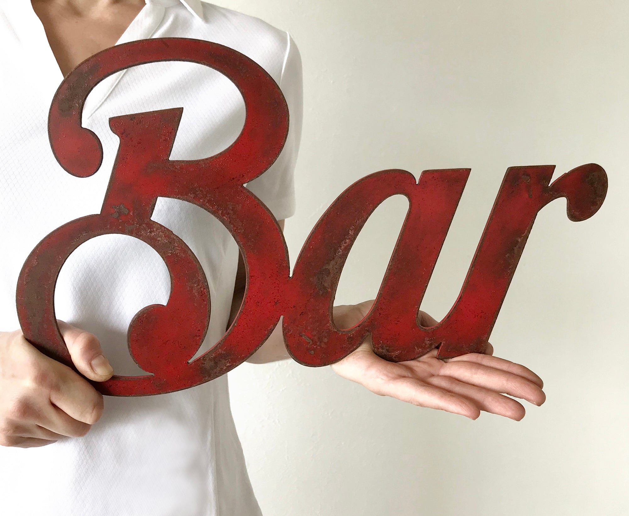 Bar sign - Metal Wall Art Home Decor - Handmade in the USA