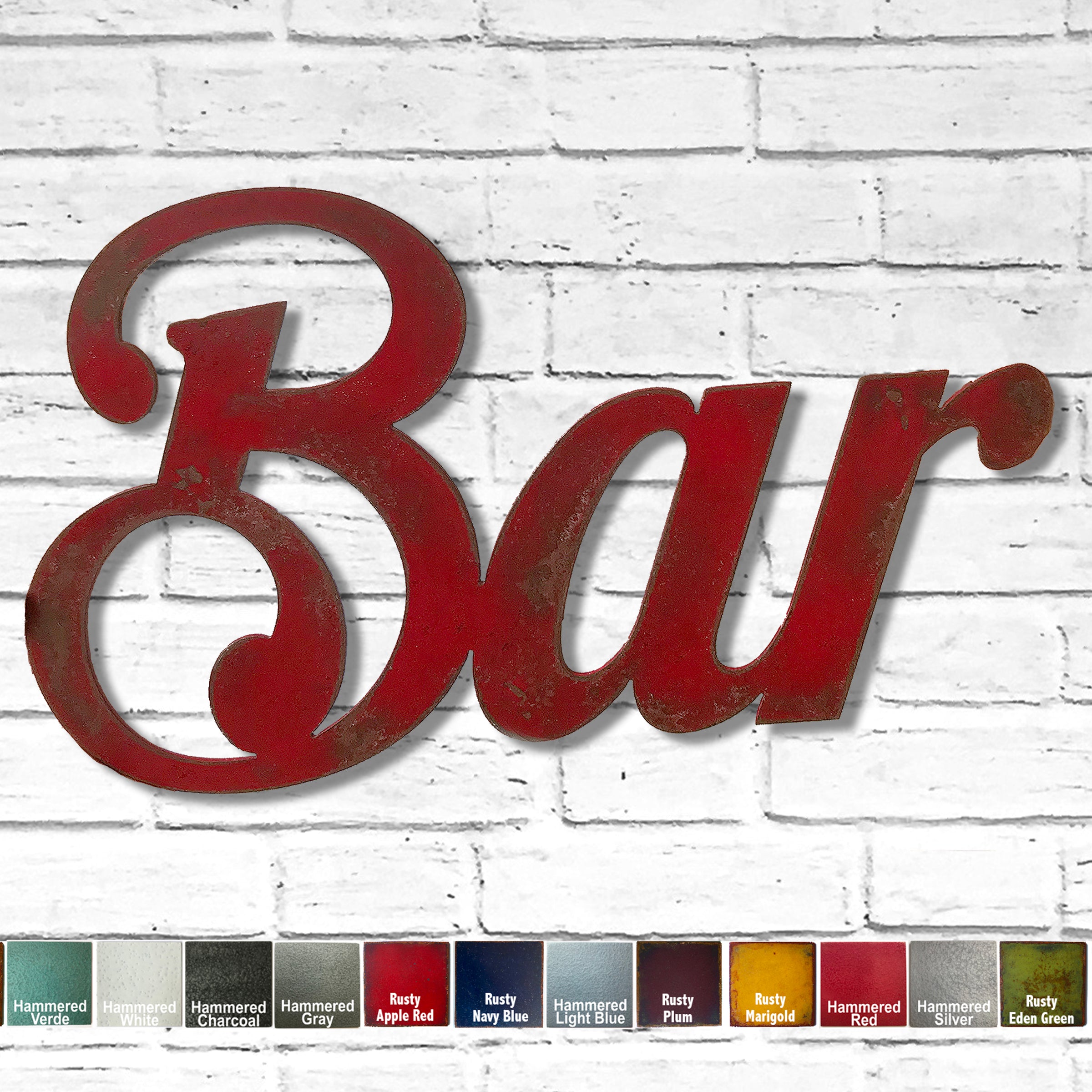 Bar sign - Metal Wall Art Home Decor - Handmade in the USA