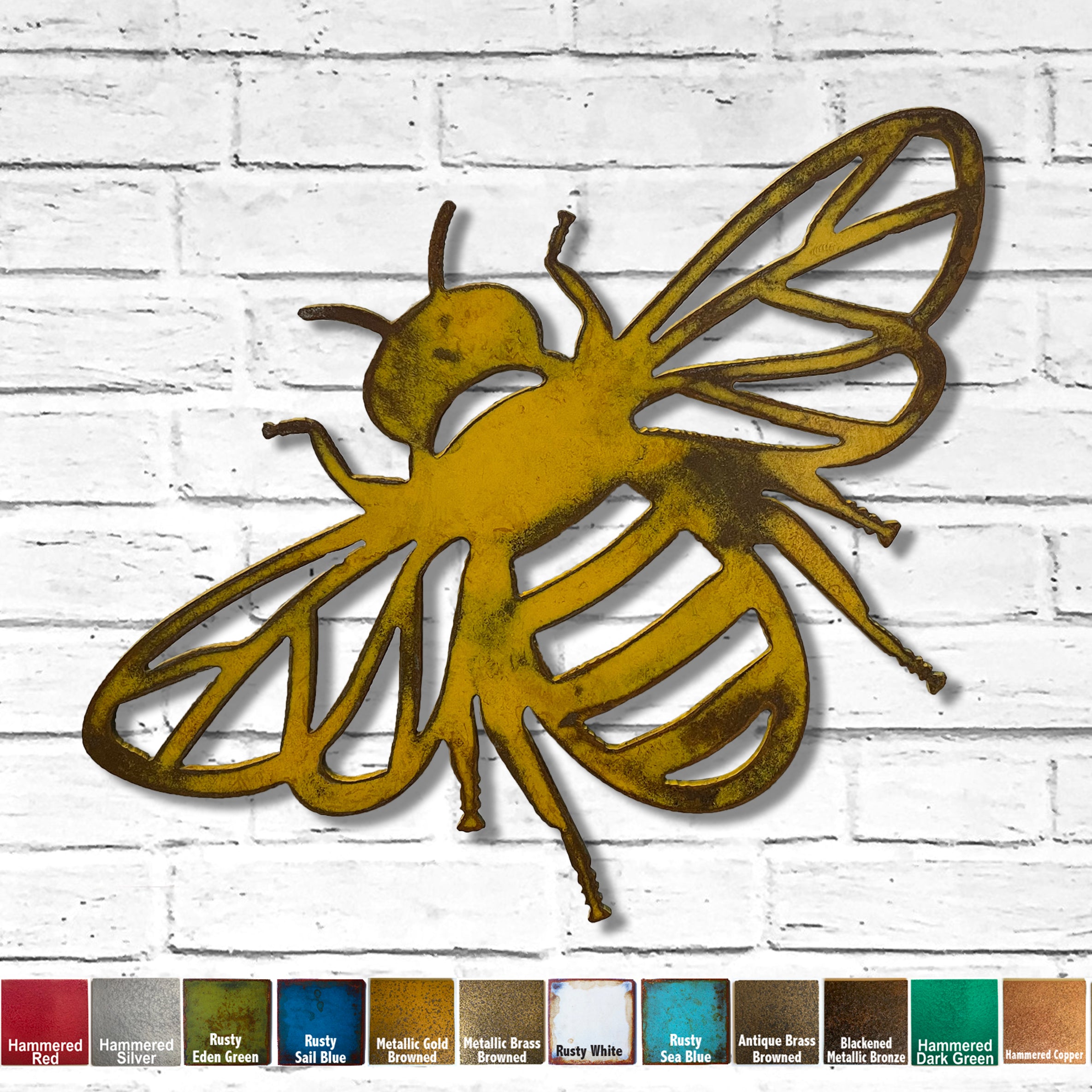 Honey Bee Wall Art, Metal Wall Art