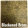 Blackened Brass sample piece - 3" x 3" Metal Art Color Swatch - Handmade in the USA - Free Ship