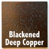 Blackened Deep Copper sample piece - 3" x 3" Metal Art Color Swatch - Handmade in the USA - Free Ship
