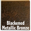 Blackened Metallic Bronze sample piece - 3" x 3" Metal Art Color Swatch - Handmade in the USA - FREE SHIPPING