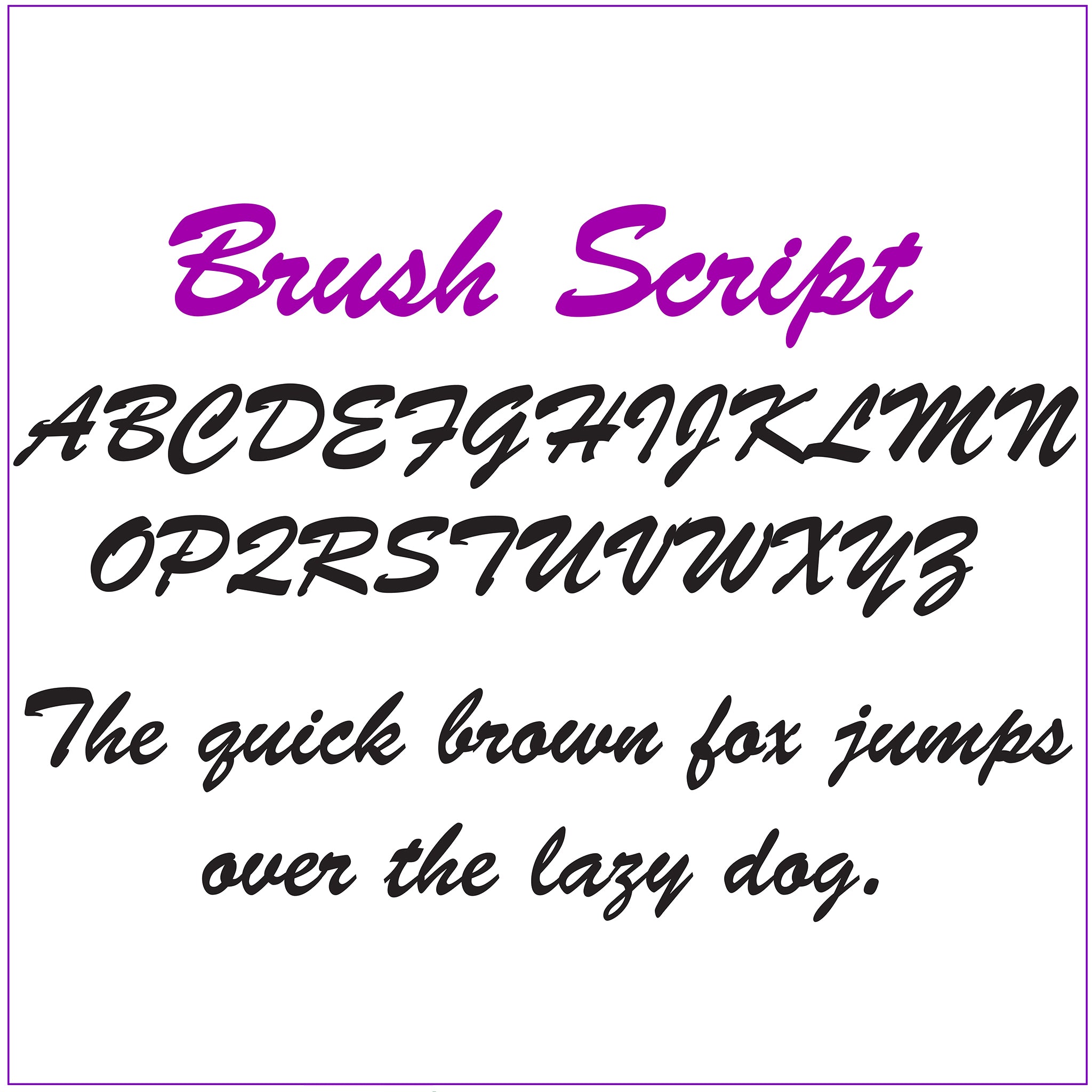 Free Bush Script Brush Script Like Font