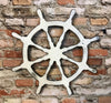 Captain's Wheel - Metal Wall Art Home Decor - Handmade in the USA - Choose 11", 17" or 23" - Choose your Patina Color - Free Ship