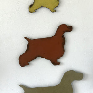 Cocker Spaniel dog shaped metal wall art home decor cutout handmade by Functional Sculpture llc