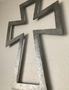 Hollowed Cross - Metal Wall Art Home Decor - Made in the USA - Choose 11", 17" or 23" Tall - Choose your Patina Color - Free Ship