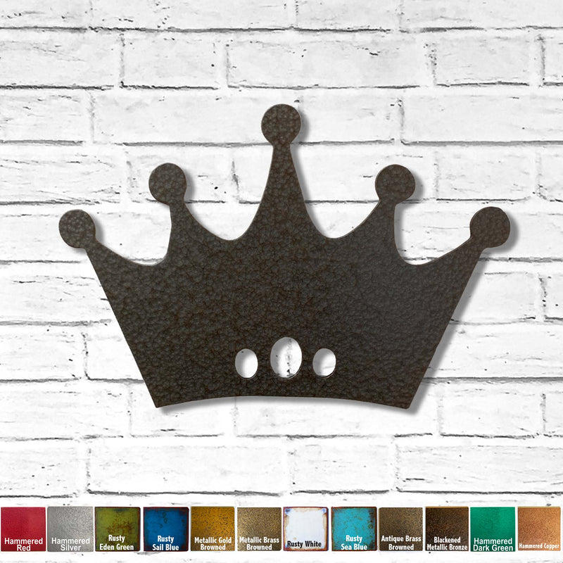 Crown - Metal Wall Art Home Decor - Made in the USA - Choose 8