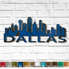 Dallas Skyline - Metal Wall Art Home Decor - Made in the USA - Choose 23", 30" or 40" Wide - Choose your Patina Color - Hanging Cityscape - Free Ship
