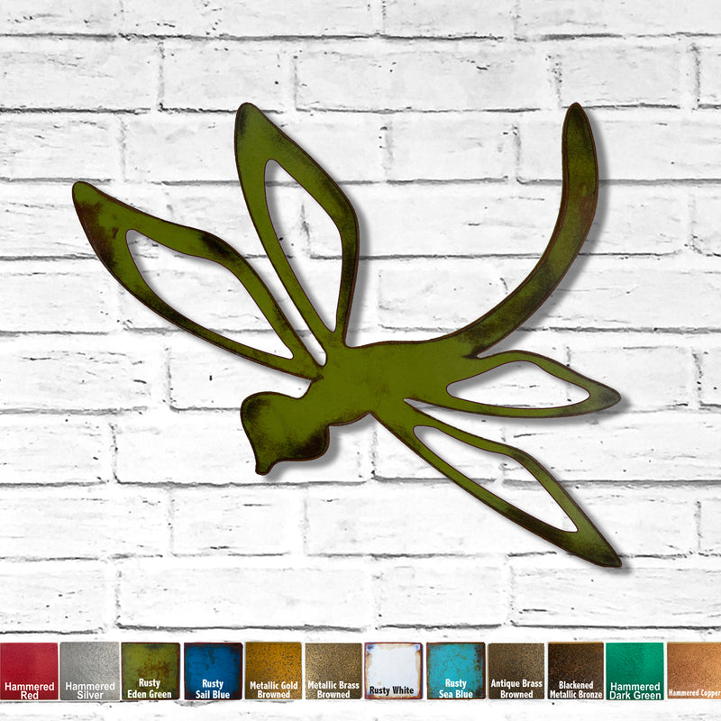 Dragonfly - Metal Wall Art Home Decor - Handmade - Choose your Patina Color - Choose 12