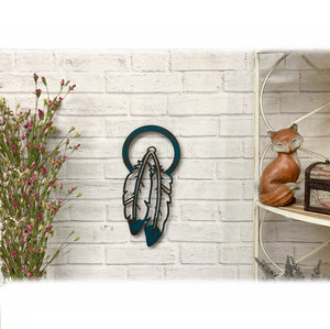 Dreamcatcher - Metal Wall Art Home Decor - Handmade in the USA - Choose 12", 17" or 23" Tall - Choose your Patina Color - Free Ship