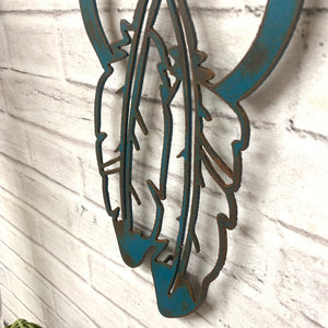 Dreamcatcher - Metal Wall Art Home Decor - Handmade in the USA - Choose 12", 17" or 23" Tall - Choose your Patina Color - Free Ship