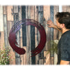 Enso Circle - Metal Wall Art Home Decor - Handmade in the USA - Choose 12", 17" or 24", Choose your Patina Color - Free Ship