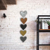 Heart Symbol - Metal Wall Art Home Decor - Handmade in the USA - Choose 6.5", 12" or 18" wide - Choose your Patina Color - Free Ship