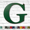 Letter G - Metal Wall Art Home Decor - Made in the USA - Choose 10", 12" or 16" Tall - Choose your Patina Color! Choose any letter - Free Ship
