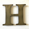 Letter H - Metal Wall Art Home Decor - Made in the USA - Choose 10", 12" or 16" Tall - Choose your Patina Color! Choose any letter - Free Ship